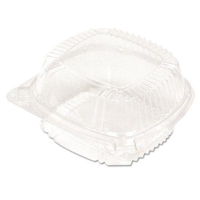 View larger image of ClearView SmartLock Hinged Lid Container, Hoagie Container, 11 oz, 5.25 x 5.25 x 2.5, Clear, Plastic, 375/Carton