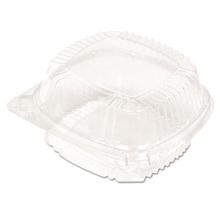 ClearView SmartLock Hinged Lid Container, Hoagie Container, 11 oz, 5.25 x 5.25 x 2.5, Clear, Plastic, 375/Carton