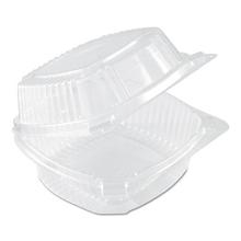 ClearView SmartLock Hinged Lid Container, 20 oz, 5.75 x 6 x 3, Clear, Plastic, 500/Carton