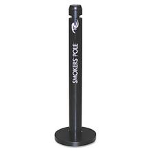 Smoker's Pole, Round, Steel, 0.9 Gal, 4 Dia X41H, BLACK