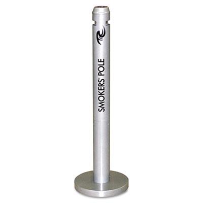 View larger image of Smoker's Pole, Round, Steel, 0.9 gal, 4 dia x 41h, Silver
