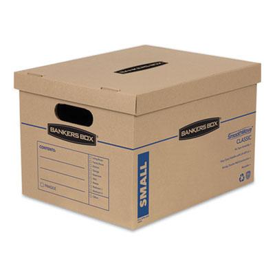 View larger image of SmoothMove Classic Moving/Storage Boxes, Half Slotted Container (HSC), Small, 12" x 15" x 10", Brown/Blue, 15/Carton