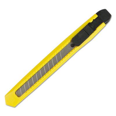 View larger image of Snap Blade Knife, Retractable, Snap-Off, 0.39" Blade, 5" Plastic Handle, Yellow