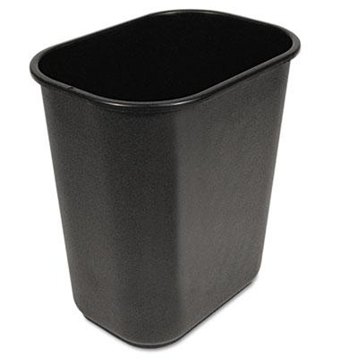View larger image of Soft-Sided Wastebasket, 28 qt, Plastic, Black