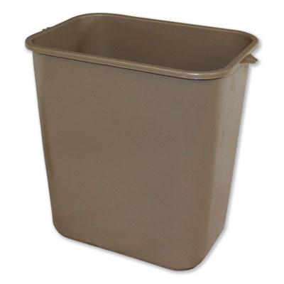 View larger image of Soft-Sided Wastebasket, 28 qt, Polyethylene, Beige