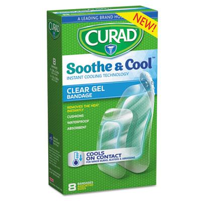 View larger image of Soothe & Cool Clear Gel Bandages, Assorted, Clear, 8/Box