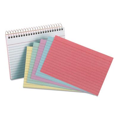 View larger image of Spiral Index Cards, 4 x 6, 50 Cards, Assorted Colors