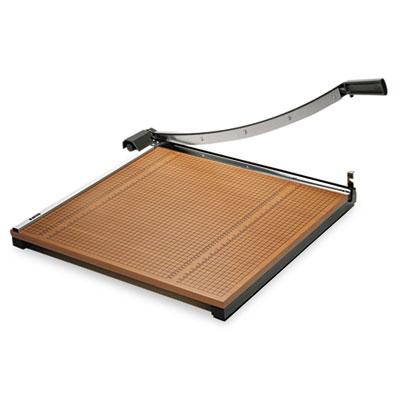 View larger image of Square Commercial Grade Wood Base Guillotine Trimmer, 20 Sheets, 24" Cut Length, 24 X 24