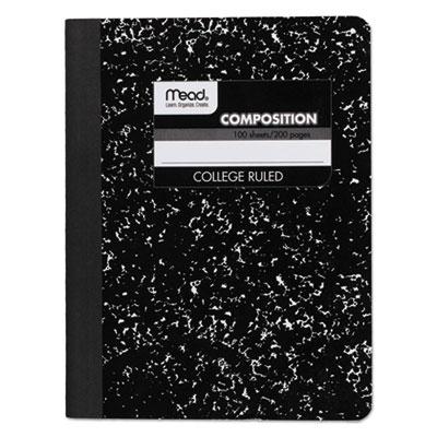 View larger image of Square Deal Composition Book, Medium/College Rule, Black Cover, (100) 9.75 x 7.5 Sheets