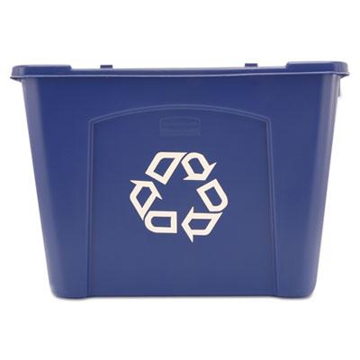 View larger image of Stacking Recycle Bin, 14 gal, Polyethylene, Blue