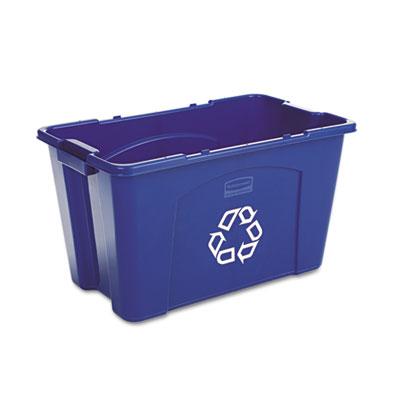 View larger image of Stacking Recycle Bin, 18 gal, Polyethylene, Blue