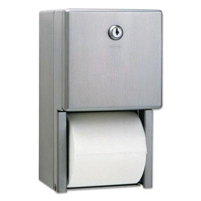 View larger image of Stainless Steel 2-Roll Tissue Dispenser, 6.06 x 5.94 x 11, Stainless Steel