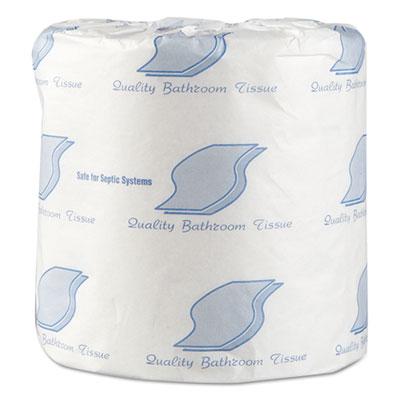 View larger image of Standard Bath Tissue, Septic Safe, Individually Wrapped Rolls, 1-Ply, White, 1,000 Sheets/Roll, 96 Wrapped Rolls/Carton
