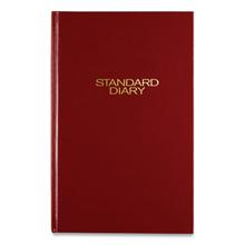 Standard Diary Daily Diary, 2023 Edition, Wide/Legal Rule, Red Cover, 12 x 7.75, 200 Sheets