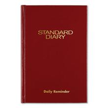 Standard Diary Daily Reminder Book, 2023 Edition, Medium/College Rule, Red Cover, 7.5 x 5.13, 201 Sheets