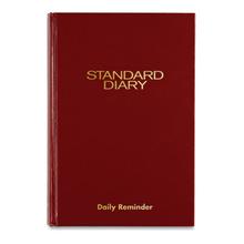 Standard Diary Daily Reminder Book, 2023 Edition, Medium/College Rule, Red Cover, 8.25 x 5.75, 201 Sheets