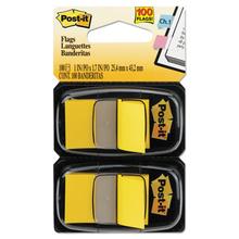 Standard Page Flags in Dispenser, Yellow, 50 Flags/Dispenser, 2 Dispensers/Pack