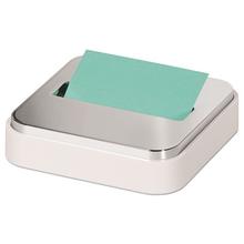 Steel Top Dispenser, For 3 x 3 Pads, White/Steel