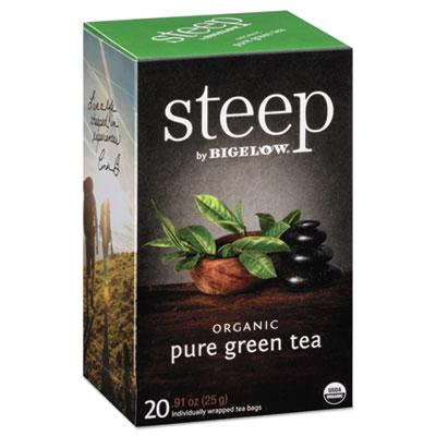 View larger image of steep Tea, Pure Green, 0.91 oz Tea Bag, 20/Box
