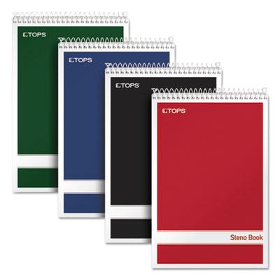 View larger image of Steno Pad, Gregg Rule, Assorted Cover Colors, 80 White 6 X 9 Sheets, 4/pack