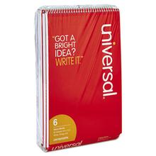Steno Pads, Gregg Rule, Red Cover, 80 White 6 X 9 Sheets, 6/pack