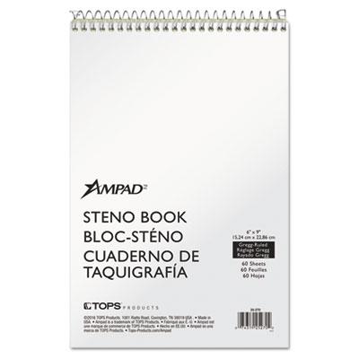 View larger image of Steno Pads, Gregg Rule, Tan Cover, 60 Green-Tint 6 X 9 Sheets