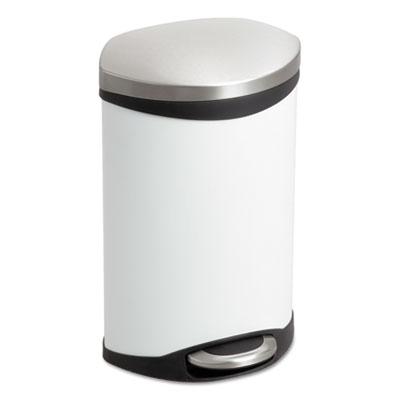 View larger image of Step-On Medical Receptacle, 3 gal, Steel, White
