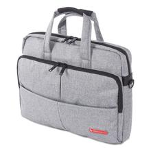 Sterling Slim Briefcase, Holds Laptops 15.6", 3" x 3" x 11.75", Gray