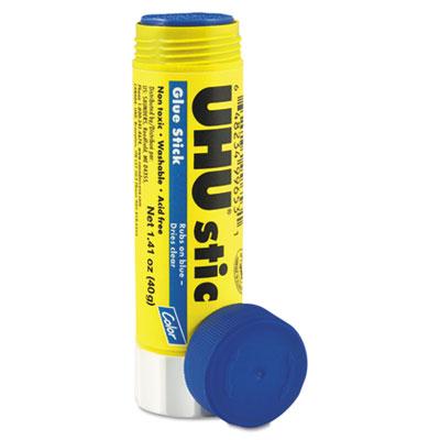 View larger image of Stic Permanent Glue Stick, 1.41 oz, Applies Blue, Dries Clear