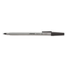 Ballpoint Pen Value Pack, Stick, Medium 1 mm, Black Ink, Gray/Black Barrel, 60/Pack