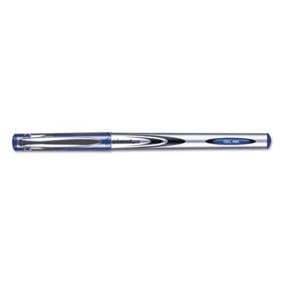 View larger image of Stick Gel Pen, Medium 0.7mm, Blue Ink, Silver/Blue Barrel, Dozen