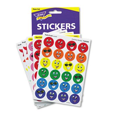 View larger image of Stinky Stickers Variety Pack, Smiles and Stars, 648/Pack