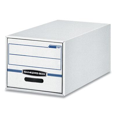 View larger image of STOR/DRAWER Basic Space-Savings Storage Drawers, Letter Files, 14" x 25.5" x 11.5", White/Blue, 6/Carton