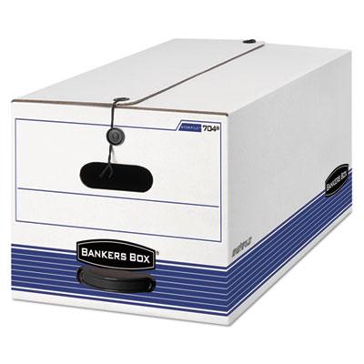 View larger image of STOR/FILE Medium-Duty Strength Storage Boxes, Letter Files, 12.25" x 24.13" x 10.75", White/Blue, 4/Carton
