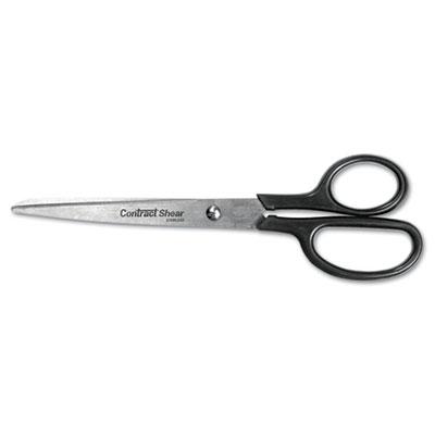 View larger image of Straight Contract Scissors, 8" Long, 3" Cut Length, Black Straight Handle