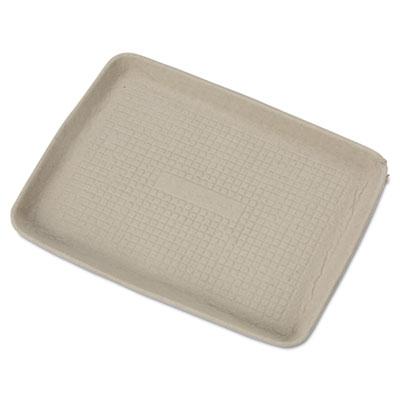 View larger image of StrongHolder Molded Fiber Food Trays, 1-Compartment, 9 x 12 x 1, Beige, Paper, 250/Carton