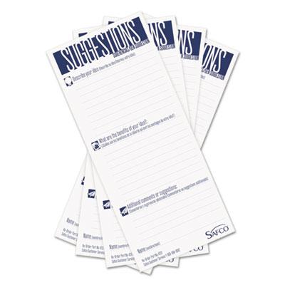 View larger image of Suggestion Box Cards, 3-1/2 x 8, White, 25 Cards/Pack