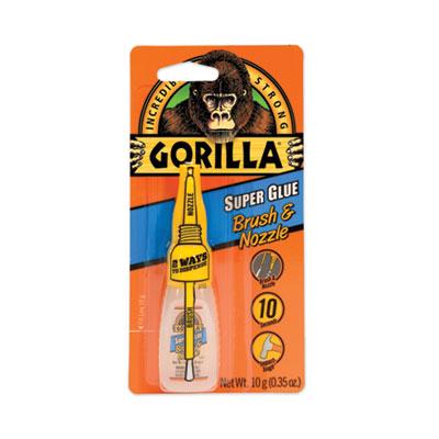 View larger image of Super Glue with Brush and Nozzle Applicators, 0.35 oz, Dries Clear