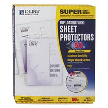 Super Heavyweight Vinyl Sheet Protectors, Nonglare, 2 Sheets, 11 x 8 1/2, 50/BX