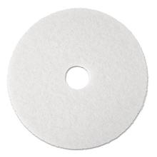 Super Polish Floor Pad 4100, 17" Diameter, White, 5/Carton