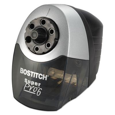 View larger image of Super Pro 6 Commercial Electric Pencil Sharpener, AC-Powered, 6.13" x 10.69" x 9", Gray/Black