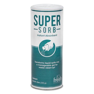 View larger image of Super-Sorb Liquid Spill Absorbent, Lemon Scent, 720 oz Absorbing Volume, 12 oz Shaker Can, 6/Box