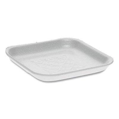 View larger image of Supermarket Tray, #1S, 5.1 x 5.1 x 0.65, White, Foam, 1,000/Carton