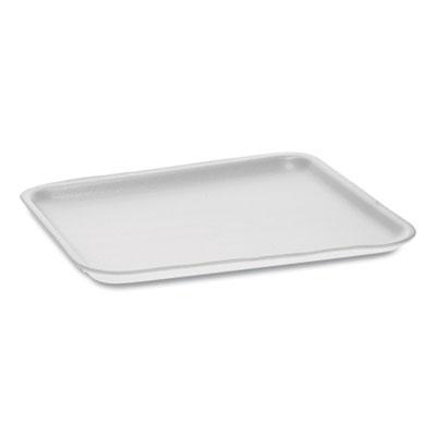 View larger image of Supermarket Tray, #8S, 10 x 8 x 0.65, White, Foam, 500/Carton