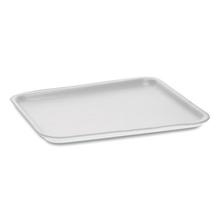 Supermarket Tray, #8S, 10 x 8 x 0.65, White, Foam, 500/Carton