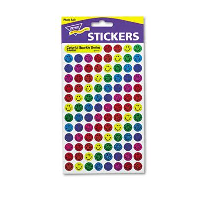 View larger image of SuperSpots and SuperShapes Sticker Variety Packs, Sparkle Smiles, 1,300/Pack