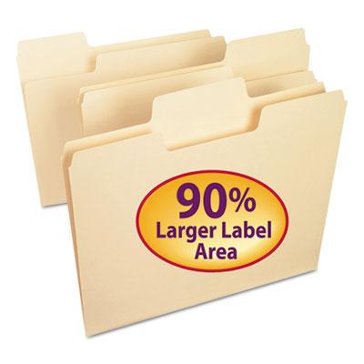 View larger image of SuperTab Top Tab File Folders, 1/3-Cut Tabs, Letter Size, 11 pt. Manila, 100/Box