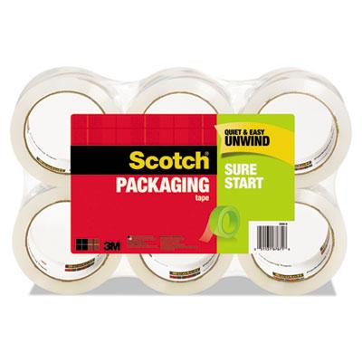 View larger image of Sure Start Packaging Tape, 3" Core, 1.88" x 54.6 yds, Clear, 6/Pack