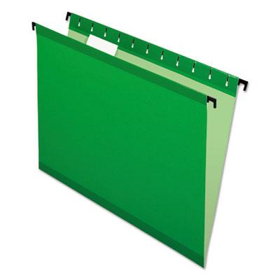 View larger image of SureHook Hanging Folders, Letter Size, 1/5-Cut Tabs, Bright Green, 20/Box