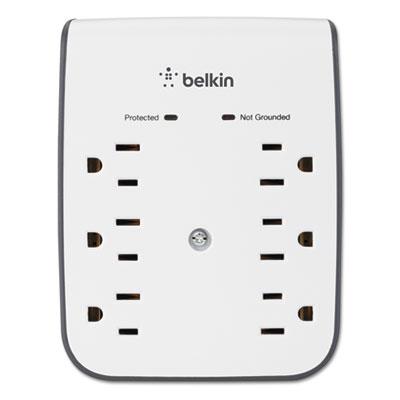 View larger image of SurgePlus USB Wall Mount Charger, 6 Outlets; 2 USB, White